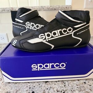 Black sparco racing shoes size 45
